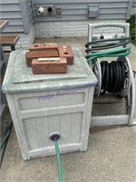 HOSE ON REEL, STORAGE BOX, OUTSIDE