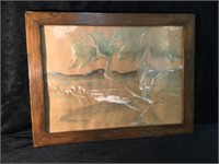 Wood Framed Tree Art