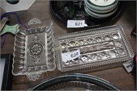 PRESSED GLASS TRAYS