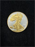 1941 Gold Plated Walking Liberty Half Dollar