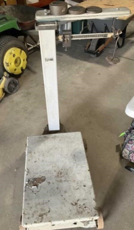 Fairbanks Platform Beam Scale w/ Weights