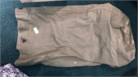 OD green military duffel bag