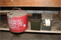Gas Cans & 2 Ammo Cans