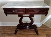 Davis Cabinet Company Marble Top Table