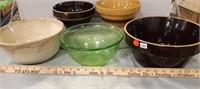 Assortment Of Stoneware Bowls (1 With A