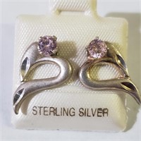 $100 Silver CZ Earrings