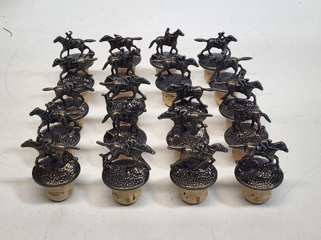 20 Race Horse Bottle Stoppers