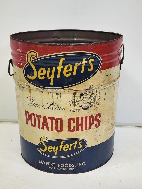 Seyfert's Potato Chip Can