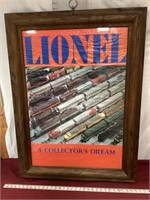 Vintage Lionel Trains Framed Poster
