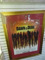 LARGE FRAMED & MATTED MOVIE POSTER "DAWN OF THE DE