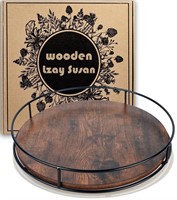 12 Inch Wood Lazy Susan Turntable for Table