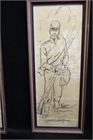 Confederate-Infantryman Framed Picture