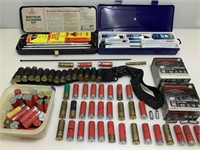 Approx. 100 Rounds 12 Gauge Ammo, Belt, Cleaning