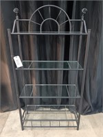 IRON AND GLASS BAKERS RACK