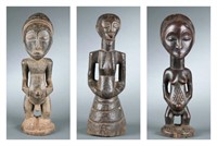 3 Congo style power figures. 20th century.