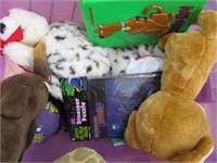 Tote Full Of Stuffed Animals,Books,Puzzles