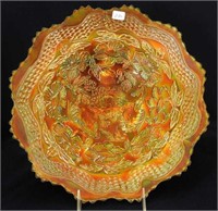 Two Flowers ftd chop plate - marigold