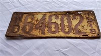 ND 1918 license plate