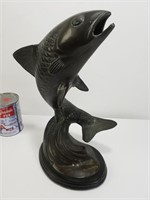 Statuette poisson koï en bronze, Corée