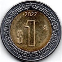 Mexico 1 peso, 2022