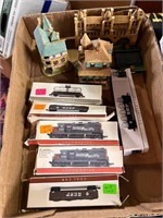 Train Cars & Village Pieces