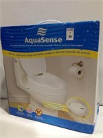 AQUASENSE 4" RAISED TOILET SEAT,15.25" X 14"