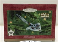 NIB Hallmark Star Wars Gungan Submarine Ornament