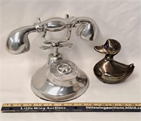 Vintage Decor Pieces-Phone/Duck