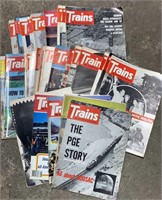 1970s Era Trains Railroading Magazine Lot