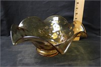 AMBER GLASS BOWL