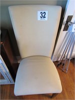 Cream Colored Linen Chair (Matches #42) (R1)