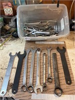Large lot assorted wrenches