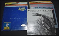 Lot Vtg Record Albums w/ LE Elvis Commemorative
