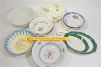 Large Lot of Smaller Serving Bowls & 3 Small