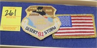 Desert Storm Patch and American Flag Patch