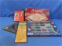 Vintage Games-Scrabble, Marble Masters, Cribbage,