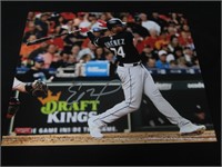 Eloy Jimenez Signed 8x10 Photo RCA COA