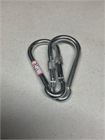 carabiner with screw lock clasp 6''