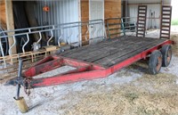 Heavy 12' Dual Axle Trailer w/ 2' Dovetail + Ramps