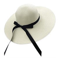P708  BCOOSS Womens Summer Sun Hat - White