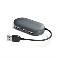 onn. Portable 4-Port USB Hub with USB 2.0 Ports