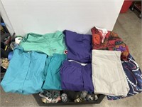 Women’s scrubs sizes mostly range Lg-XL