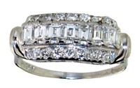 Platinum 3/4 ct Brilliant VVS Natural Diamond Ring