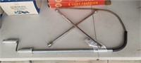 Lot of 3' Toilet Auger & 4 Way Lug Wrench