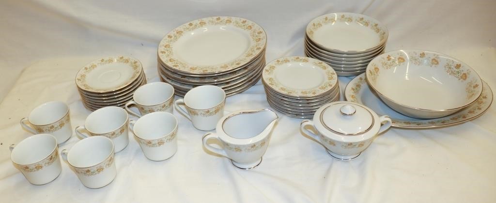 42 pieces Happy Home Spring Garden China Set