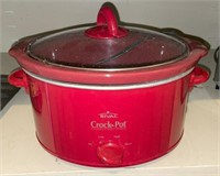Rival Crock Pot Stoneware Slow Cooker, Red