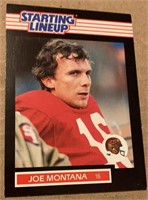 1989 JOE MONTANA Starting Line Up Card