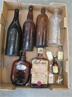 Antique & Misc Alcolhol Bottles