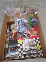 Box of Nascar Racing Collectibles & Trading Cards