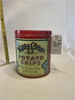 Kitty Clover Potatoe Chip Tin